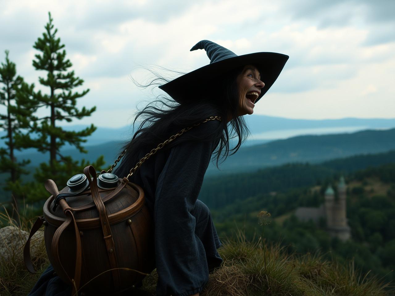 Kötü cadı Deniz ve Luna'yı kaçırıyor