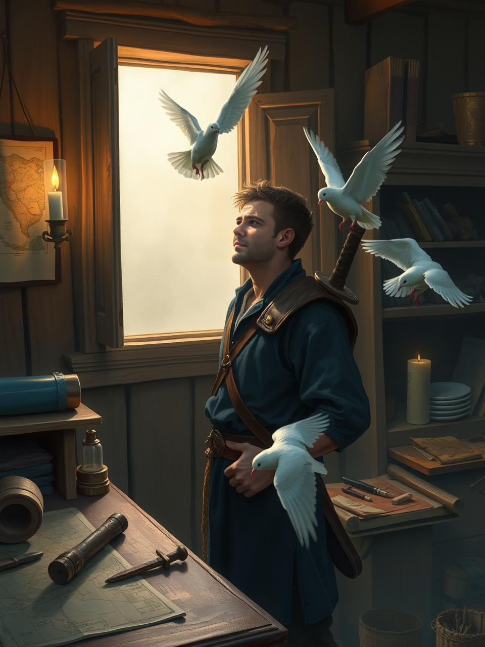 Güvercinlere mektup bağlanıyor